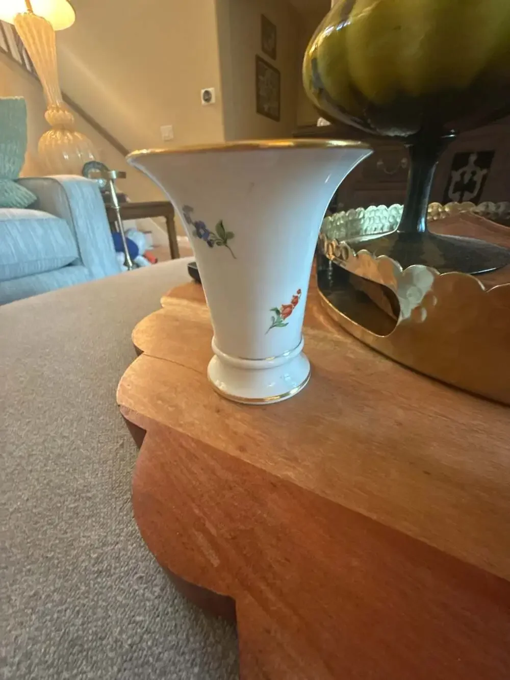 Meissen trumpet vase